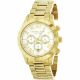RELOJ MICHAEL KORS CON CORREA DORADA DE ACERO INOXIDABLE, CAJA DE ACERO INOXIDABLE, CABALLERO