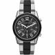 RELOJ MICHAEL KORS  CORREA PLATEADA NEGRO DE ACERO INOXIDABLE, CAJA DE ACERO INOXIDABLE, CABALLERO