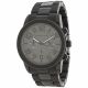 RELOJ MICHAEL KORS CON CORREA NEGRA DE ACERO INOXIDABLE, CAJA DE ACERO INOXIDABLE, CABALLERO