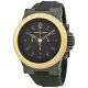 RELOJ MICHAEL KORS CON CORREA NEGRA DE SILI, CAJA DE ACERO INOXIDABLE, CABALLERO