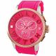 MULCO MWATCH CON CORREA FUCSIA DE SILI, CAJA DE ACERO INOXIDABLE, DAMA