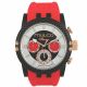 RELOJ MULCO ILUSION LINCOLN CON CORREA ROJA DE SILI, CAJA DE ACERO INOXIDABLE, UNISEX