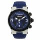 RELOJ MULCO ILUSION CUBE CON CORREA AZUL DE SILI, CAJA DE ACERO INOXIDABLE, DAMA