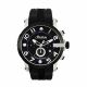 RELOJ MULCO ILUSION  ROLL CON CORREA NEGRA DE SILI, CAJA DE ACERO INOXIDABLE, DAMA