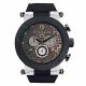 RELOJ MULCO ERA CON CORREA NEGRA DE SILI, CAJA DE ACERO INOXIDABLE, DAMA