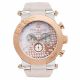 RELOJ MULCO ERA CON CORREA BEIGE DE SILI, CAJA DE ACERO INOXIDABLE, DAMA