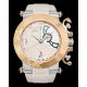 RELOJ MULCO LAFLEUR CON CORREA BEIGE DE SILI, CAJA DE ACERO INOXIDABLE DAMA