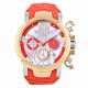 RELOJ MULCO LAFLEUR AVE DEL PARAISO CON CORREA NARANJA DE SILI, CAJA DE ACERO INOXIDABLE, DAMA