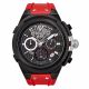 RELOJ MULCO EVOL ENGINE CON  CORREA ROJA DE SILI, CAJA DE ACERO INOXIDABLE, CABALLERO