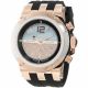 RELOJ MULCO BLUEMARINE GLASS CON CORREA NEGRA DE SILI, CAJA DE ACERO INOXIDABLE, DAMA