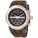 RELOJ MULCO BLUEMARINE GLASS CON CORREA MARRON DE SILI, CAJA DE ACERO INOXIDABLE, DAMA