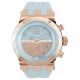 RELOJ MULCO BLUEMARINE GLASS CON CORREA HIELO DE SILI, CAJA DE ACERO INOXIDABLE, DAMA