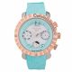 RELOJ MULCO NUIT LACE CON CORREA AQUA DE SILI, CAJA DE ACERO INOXIDABLE, DAMA