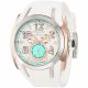 RELOJ MULCO DEEP CON CORREA BLANCA DE SILI, CAJA DE ACERO INOXIDABLE, DAMA