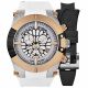 RELOJ MULCO KRIPTON SNAP CON CORREA BLANCA Y NEGRA DE SILI, CAJA DE ACERO INOXIDABLE, DAMA