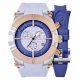 RELOJ MULCO KRIPTON SNAP CON CORREA HIELO Y AZUL DE SILI, CAJA DE ACERO INOXIDABLE, DAMA