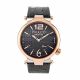 RELOJ MULCO COUTURE SLIM CON CORREA NEGRA DE CUERO, CAJA DE ACERO INOXIDABLE, UNISEX