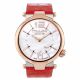RELOJ MULCO COUTURE SLIM CON CORREA ROJA DE CUERO, CAJA DE ACERO INOXIDABLE, DAMA
