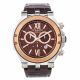 RELOJ MULCO NEFESH ICONIC CON CORREA MARRON DE CUERO, CAJA DE ACERO INOXIDABLE, CABALLERO