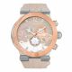 RELOJ MULCO GRAVITY JUPITER CON CORREA BEIGE DE SILI, CAJA DE ACERO INOXIDABLE, UNISEX