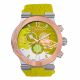 RELOJ MULCO GRAVITY JUPITER CON CORREA VERDE DE SILI, CAJA DE ACERO INOXIDABLE, DAMA