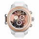 RELOJ MULCO LEGACY IMPRESSIONISM CON CORREA BLANCA DE SILI, CAJA DE ACERO INOXIDABLE, DAMA