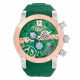 RELOJ MULCO LEGACY STREET CON CORREA VERDE DE SILI, CAJA DE ACERO INOXIDABLE, UNISEX