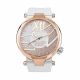 RELOJ MULCO ENCHANTED SPIDER CON CORREA BLANCA DE CUERO, CAJA DE ACERO INOXIDABLE, DAMA