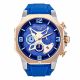 RELOJ MULCO M10 105 CON CORREA AZUL DE SILI, CAJA DE ACERO INOXIDABLE, DAMA