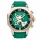 RELOJ MULCO M10 105 CON CORREA VERDE DE SILI, CAJA DE ACERO INOXIDABLE, DAMA