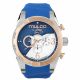 RELOJ MULCO ERA BELLA CON CORREA AZUL DE SILI, CAJA DE ACERO INOXIDABLE, DAMA