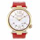 RELOJ MULCO COUTURE LADIES SLIM CON CORREA ROJA DE CUERO, CAJA DE ACERO INOXIDABLE, DAMA