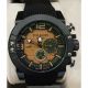 RELOJ MULCO TWO CON CORREA NEGRA DE SILI, CAJA DE ACERO INOXIDABLE, CABALLERO