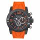 RELOJ MULCO TWO CON CORREA NARANJA DE SILI, CAJA DE ACERO INOXIDABLE, CABALLERO