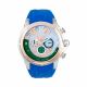 RELOJ MULCO TWO CON CORREA AZUL DE SILI, CAJA DE ACERO INOXIDABLE, DAMA