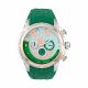 RELOJ MULCO TWO CON CORREA VERDE DE SILI, CAJA DE ACERO INOXIDABLE, DAMA