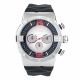 RELOJ MULCO TWO CON CORREA NEGRA DE SILI, CAJA DE ACERO INOXIDABLE, CABALLERO
