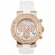 RELOJ MULCO BLUEMARINE CON CORREA BLANCA DE CUERO, CAJA DE ACERO INOXIDABLE, DAMA