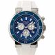 RELOJ MULCO BLUEMARINE CON CORREA BLANCA DE SILI, CAJA DE ACERO INOXIDABLE, DAMA