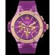 MULCO TITANS CON CORREA VIOLETA DE SILI, CAJA DE ACERO INOXIDABLE, DAMA