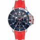 SS CASE NAVY DIAL RED SILICON STRAP
