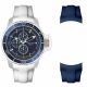 SS CASE NAVY DIAL WHITE  SILICON STRAP  NAVY  SILICON STRAP