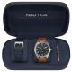SS NAVY DIAL TAN LEATHER STRAP   NAVY LEATHER STRAP