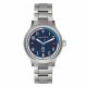 SS COLOR CASE, BLUE DIAL WITH L.BLUE ACCENT, SS METAL BAND