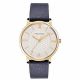IPYG SILVER DIAL NAVY LEATHER STRAP