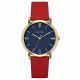 IPYG NAVY DIAL RED LEATHER STRAP
