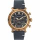 IPBRONZE NAVY DIAL NAVY LEATHER STRAP