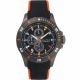 IPGUN CASE BLACK DIAL COLOR FLAGS BLACK CONORANGE SILICON STRAP