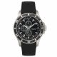 SS CASE BLACK TR BLACK DIAL BLACK SILICON STRAP