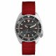 SS CASE BLACK DIAL BLACK RED NYLON STRAP